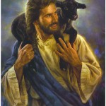 Jesus With Lost Sheep